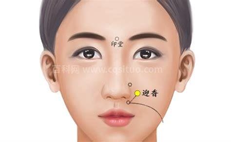 迎香穴位位置图