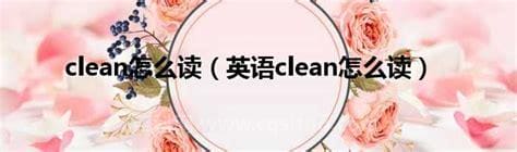 cleaned怎么读什么意思