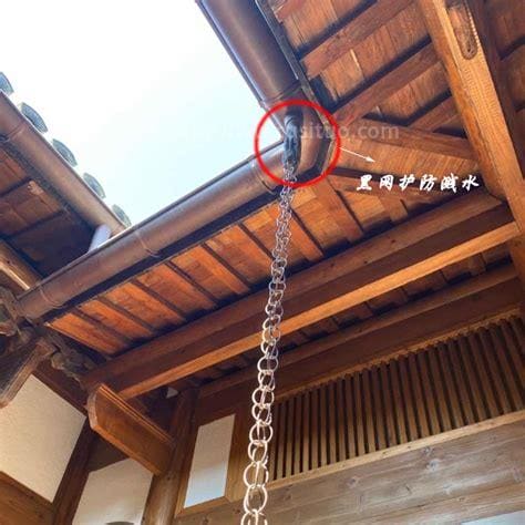 古代屋檐的雨链,自制屋檐雨链