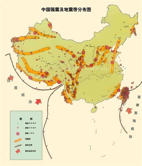 中国4大地震带