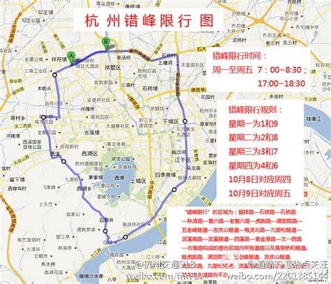 杭州外地车限行时间和范围