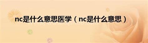 nc是什么意思