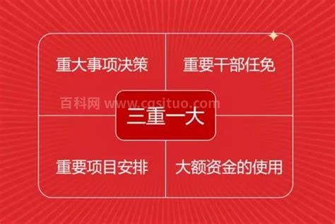 三重一大是指什么？