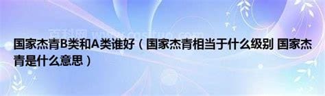 国家杰青相当于什么级别 国家杰青是什么意思