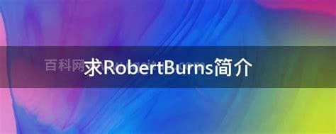 求RobertBurns简介