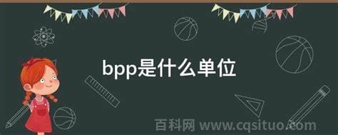 bpp是什么单位