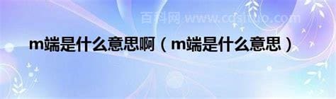 m端是什么意思