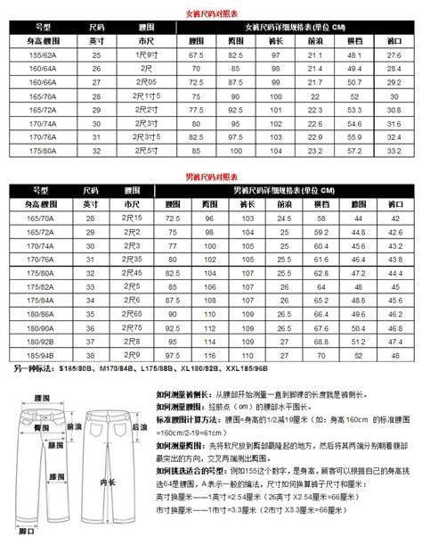 裤子2尺6是多少码