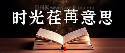 时光荏苒是什么意思啊