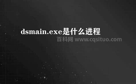 dsmain.exe进程是什么