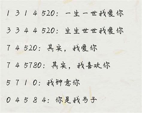 2120爱情数字代表什么意思