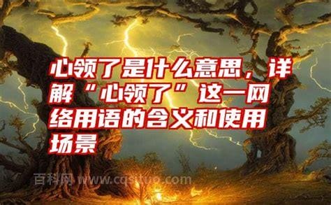 心领了是什么意思