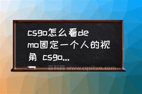 csgodemo怎么固定一个人