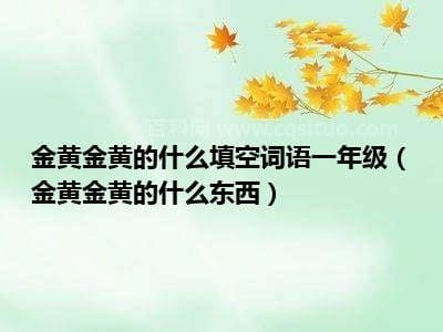 金黄金黄的什么造句一年级