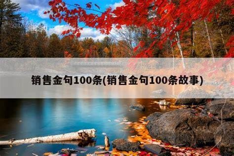 销售金句100条