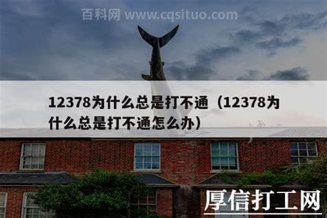 12378为什么总是打不通