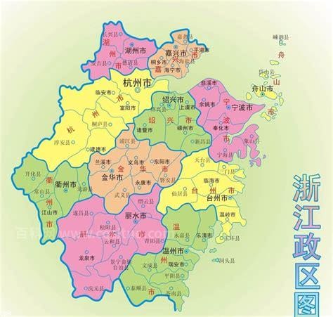 杭州各区地理位置地图（浙江省杭州市13区县）