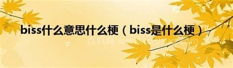 biss是什么梗 深海鱼biss是什么意思