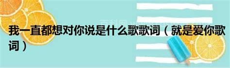 爱就要紧握别在意别人怎么说是什么歌