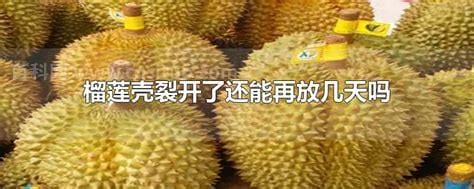 榴莲壳裂开了还能再放几天吗