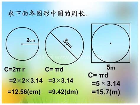 圆周长怎么计算