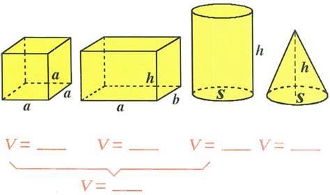 体积公式有哪些 体积公式有什么