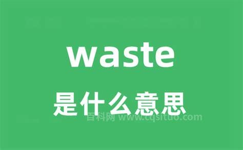 waste是什么意思中文翻译 waste的中文意思简单介绍