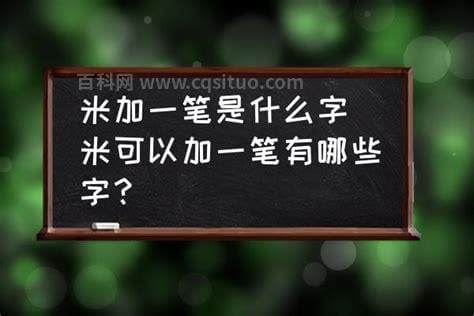 米字加一笔有哪些字