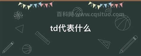 td代表什么