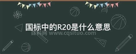 国标中的R20是什么意思