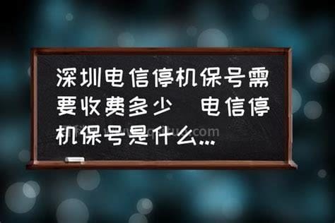 停机保号什么意思