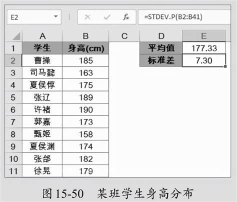 标准偏差的计算公式excel