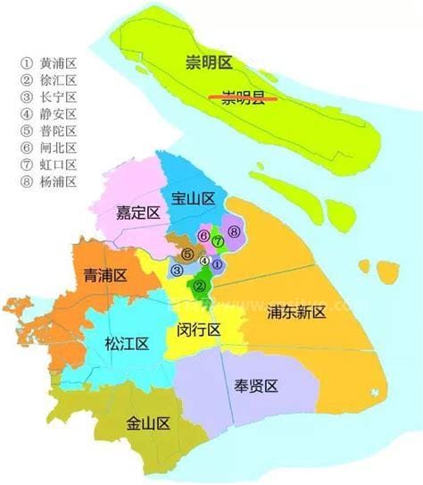 上海有几个区这些区都叫什么名字