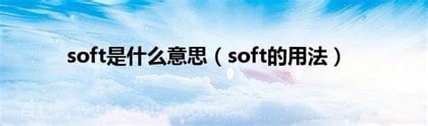 soft是什么意思