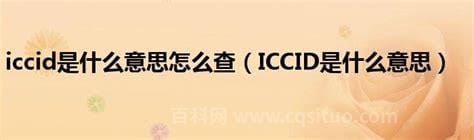 iccid是什么