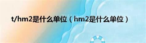 hm2是什么单位