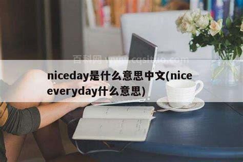 niceday是什么意思中文