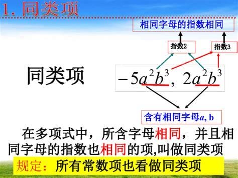 同类项是什么