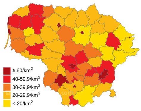 立陶宛面积和人口