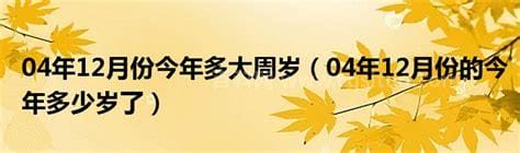 2004年出生的今年多少岁