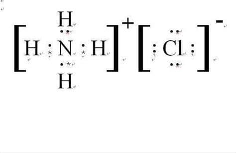 氯化铵的电子式