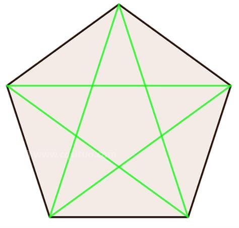 正五边形有多少条对角线