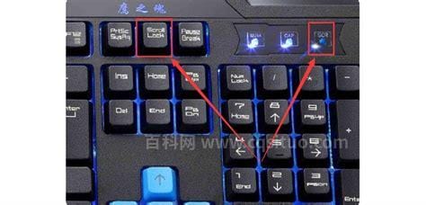 键盘上的scrlk灯亮怎么取消