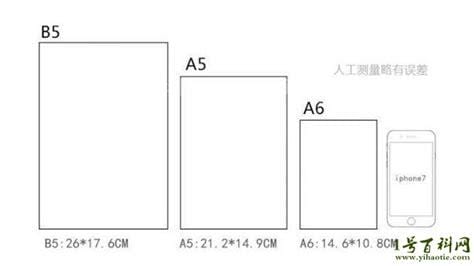 a5和b5的本子哪个大，常规笔记本子尺寸对照表