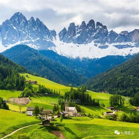 阿尔卑斯山在哪个国家，分布六个国家的部分地区(地处欧洲中南部)