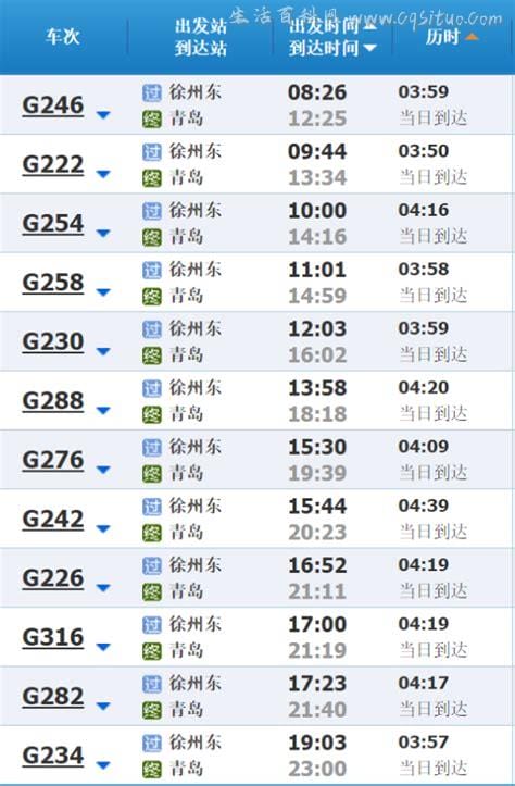 宁波到南京南站高铁时刻表