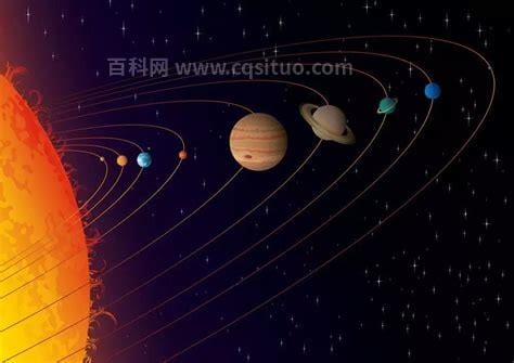 太阳系八大行星示意图，水星质量最小却离太阳最近