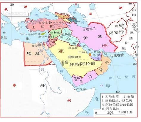 中东国家有哪些 西亚和北非的27个