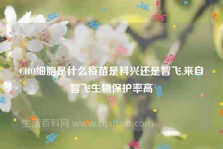 cho细胞是科兴还是智飞，属于是安徽智飞疫苗优质