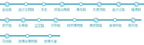 上海地铁13号线换乘站点一览表图（上海地铁13号线全程图换乘 ）